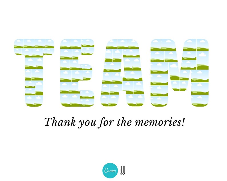 Personalized Team Photo Collage: Farewell or Appreciation Gift (Digital File)