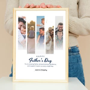 Father's Day Photo Gift Template, Personalized Editable Family Memories Gift (Digital Download)