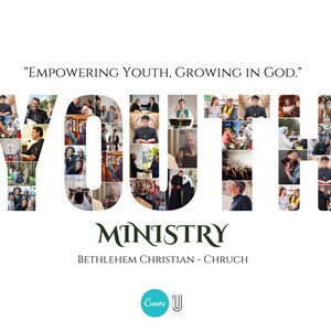 Youth Ministry Photo Collage: Custom Christian Gift (Digital File)