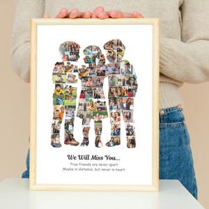 Custom Friends Photo Collage – Personalized Gift (Digital File)