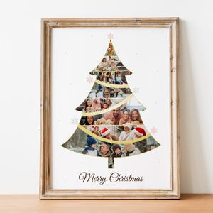 Anpassat julfotokollage: Julgranspresent (digital fil) bild 1
