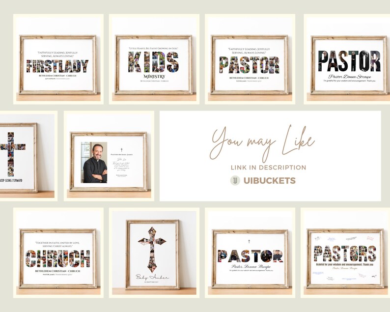 Custom Cross Photo Collage: Baptism/Christening Gift (Digital Download)