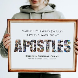 Apostles Photo Collage, Apostle Church Gifts, Apostles Appreciation Gifts, Christian Church Gifts, Religious Gift, Apostles Thank you Gifts