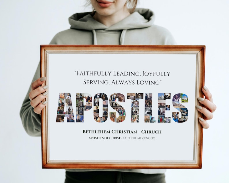 Apostles Photo Collage, Apostle Church Gifts, Apostles Appreciation Gifts, Christian Church Gifts, Religious Gift, Apostles Thank you Gifts