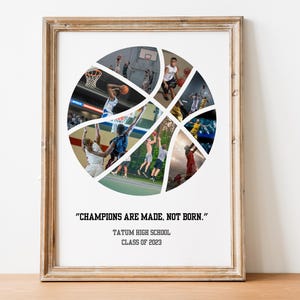 Basketball Photo Collage: Senior Night Gift (Digital Download)