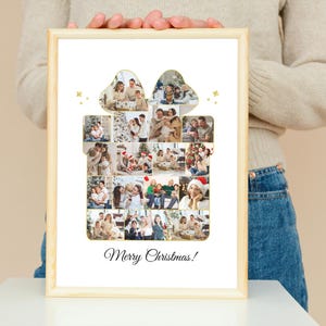 Personalized Christmas Photo Collage Gift Box (Digital File) image 5