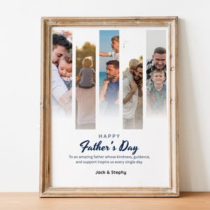 Father's Day Photo Gift Template, Personalized Editable Family Memories Gift (Digital Download)