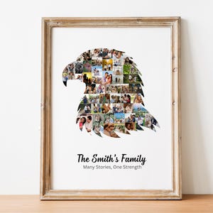 Picture Collage Eagle Template | GridArt | Image Collage | Pic Stitch | Photo Collage Frame | Photo Grid