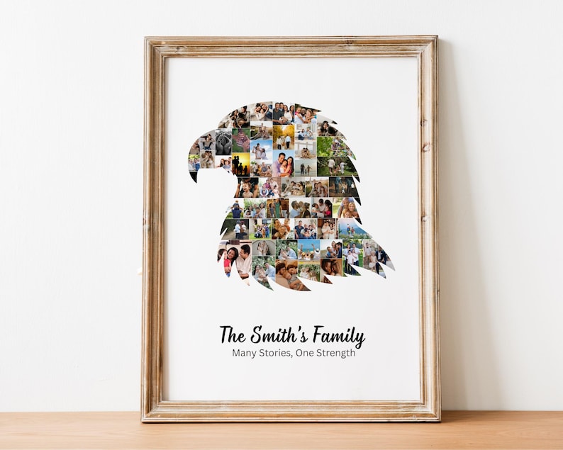 Picture Collage Eagle Template | GridArt | Image Collage | Pic Stitch | Photo Collage Frame | Photo Grid