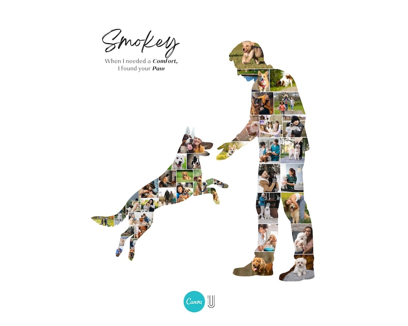 Custom German Shepherd Photo Collage Gift, German Shepherd Decor, German Shepherd Pet Owner Lover Gift, German Shepherd Birthday, Dog Loss