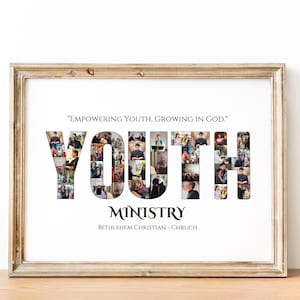 Youth Ministry Photo Collage: Custom Christian Gift (Digital File)