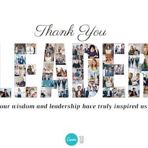 Personalized Leader Photo Collage: Appreciation Gift (Digital File)