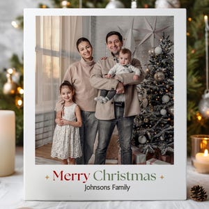 Editable Christmas Photo Card Template: Year in Review Collage (Digital Download)