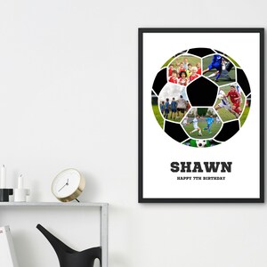 Soccer Ball Photo Collage: Canva Football Gift (Digital File)