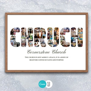 Church Photo Collage Gift (Digital File)