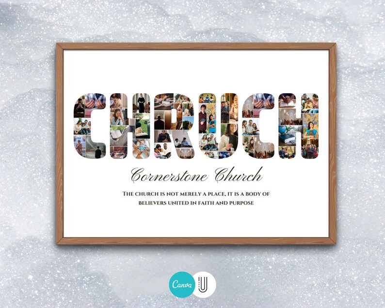 Church Photo Collage Gift (Digital File)