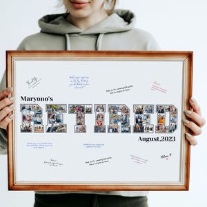 Custom Retirement Photo Collage: Farewell Gift (Digital File)