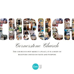 Church Photo Collage Gift (Digital File)