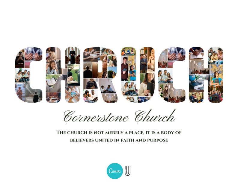 Church Photo Collage Gift (Digital File)