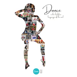 Personalized Dance Photo Collage: Custom Dancer Gift (Digital File)
