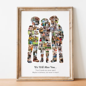 Custom Friends Photo Collage – Personalized Gift (Digital File)