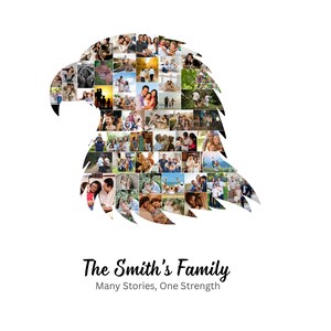 Picture Collage Eagle Template | GridArt | Image Collage | Pic Stitch | Photo Collage Frame | Photo Grid