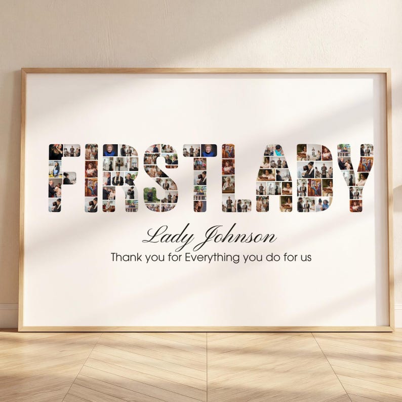 First Lady Gifts Photo Collage Church Appreciation Gift for Pastor Wife & Ministry image 1