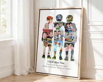 Boys Photo Collage Canva Template | Friendship Memory Gift (Digital Download)