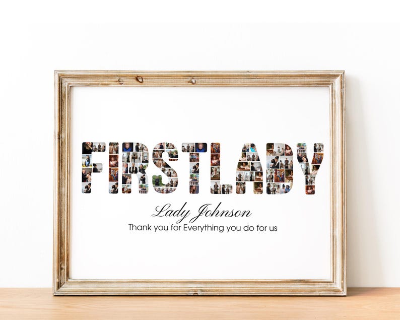 First Lady Photo Collage Gift: Church Ministry Appreciation (Digital File)