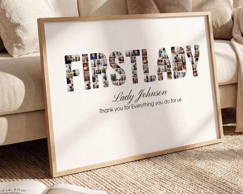 First Lady Gifts Photo Collage Church Appreciation Gift for Pastor Wife & Ministry image 2