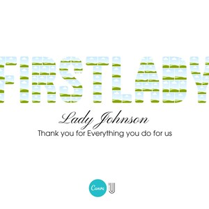 First Lady Photo Collage Gift: Church Ministry Appreciation (Digital File)