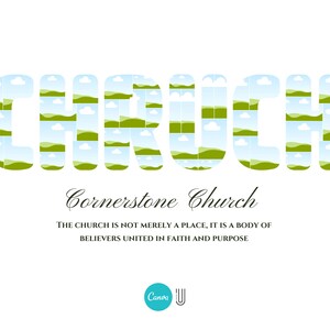 Church Photo Collage Gift (Digital File)