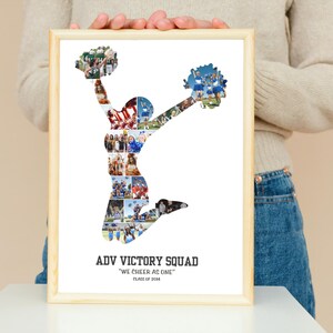 Cheerleadingfotocollage: cadeau seniorenavond (afdrukbaar) afbeelding 4
