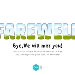 Custom Farewell Photo Collage Gift: Goodbye, Retirement, Graduation (Digital File)