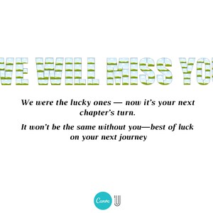 Farewell Photo Collage: Printable Goodbye Gift (Canva Template)