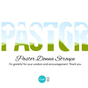 Pastor Appreciation Photo Collage: Church Group Gift (Digital File)