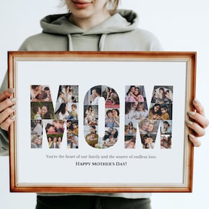 Personalized Mom Photo Collage: DIY Mother's Day Canva Template (Digital Download)