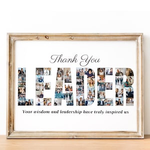 Personalized Leader Photo Collage: Appreciation Gift (Digital File)