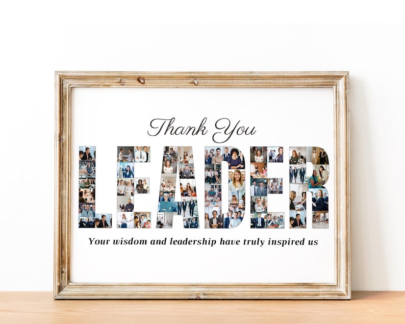 Personalized Leader Photo Collage: Appreciation Gift (Digital File)