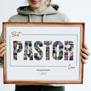 Pastor Appreciation Photo Collage Gift (Digital Download) image 3