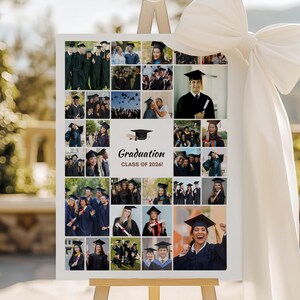 Custom Graduation Photo Collage: Keepsake Gift (Digital File) image 1