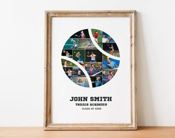Tennis Ball Foto Collage Vorlage: Canva Trainer Geschenk (Digitaler Download