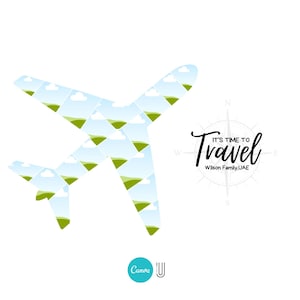 Personalized Airplane Photo Collage: Pilot Gift, Vacation Keepsake (Digital File)