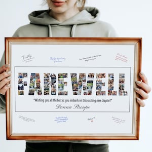 Personalized Farewell Photo Collage Gift: Retirement Keepsake (Digital File)
