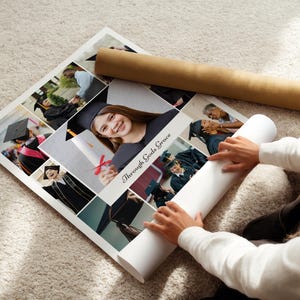 Modello per collage di foto di laurea, Classe 2026, ricordo personalizzato (download digitale) immagine 2
