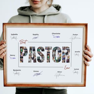 Pastor Appreciation Photo Collage Gift (Digital File)