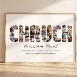 Custom Pastor Gift for church group gifts, pastor appreciation, faith based wall art, church service gifts, and meaningful ministry gifts fo image 1