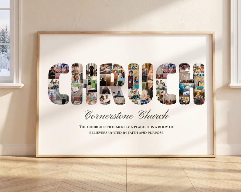Custom Pastor Gift for church group gifts, pastor appreciation, faith based wall art, church service gifts, and meaningful ministry gifts fo image 1