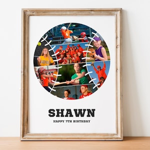 Softball Photo Collage: Senior Night Gift (Digital File)