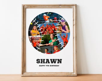 Softball Photo Collage: Senior Night Gift (Digital File)